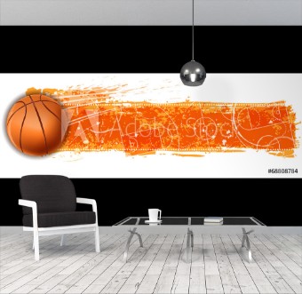 Bild på Blank basketball field banner